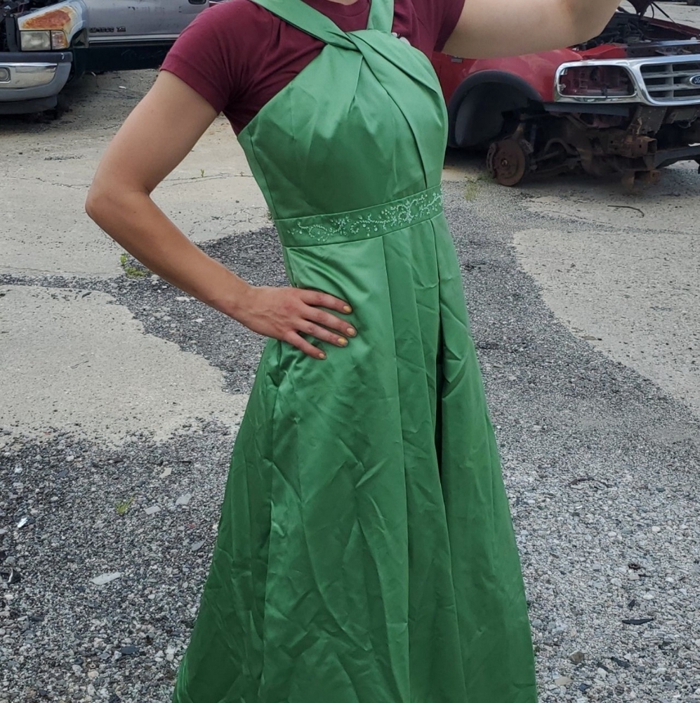 Davids bridal Green dress